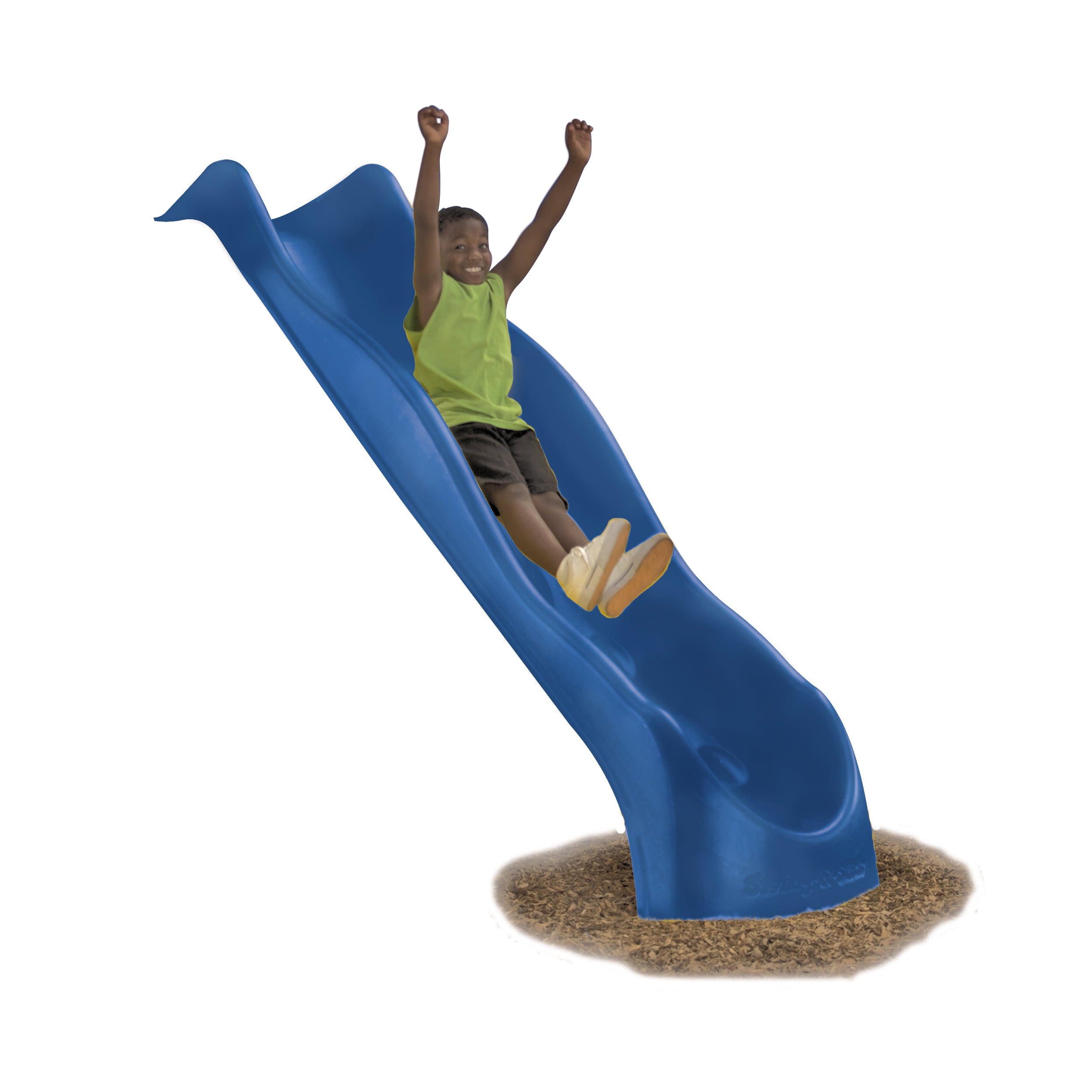 Swing-N-Slide 5 Foot Super Speed Wave Slide with Lifetime Warranty， Blue