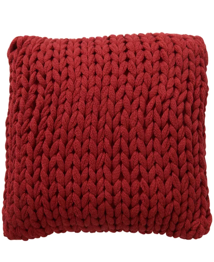 Cheer Collection Knitted Throw Pillow， 18
