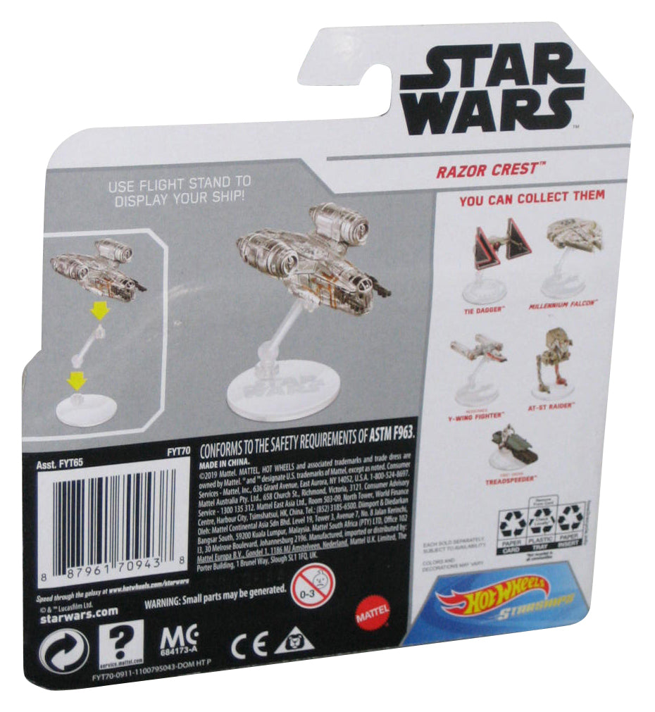 Star Wars Hot Wheels (2018) Mandalorian Razor Crest Starships Die-Cast Toy Vehicle
