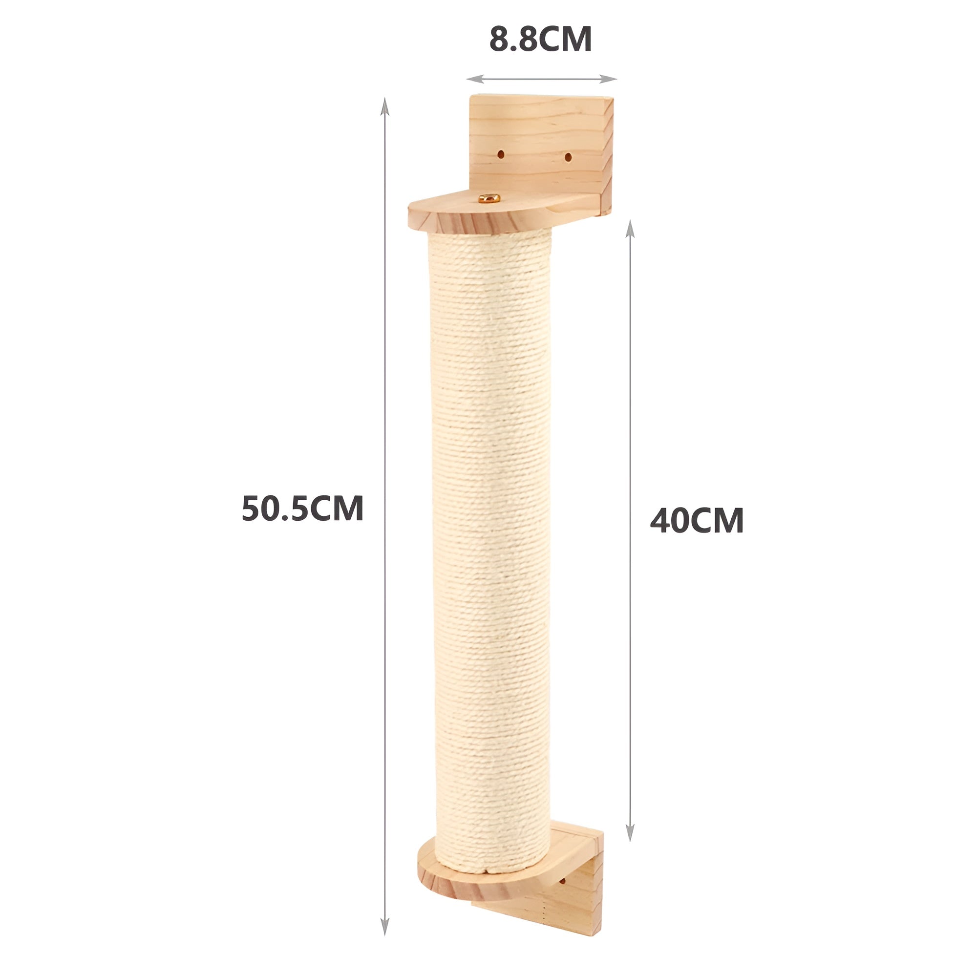 PurrMount Board | Wall-Mounted Cat Climbing Shelf with Scratching Post