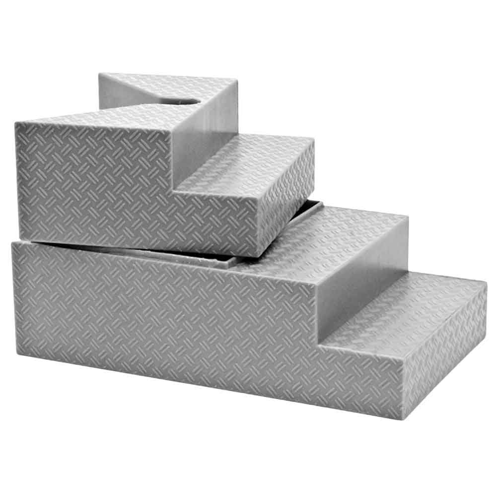 Deluxe Gray Breakable Ring Stairs For WWE Wrestling Action Figures