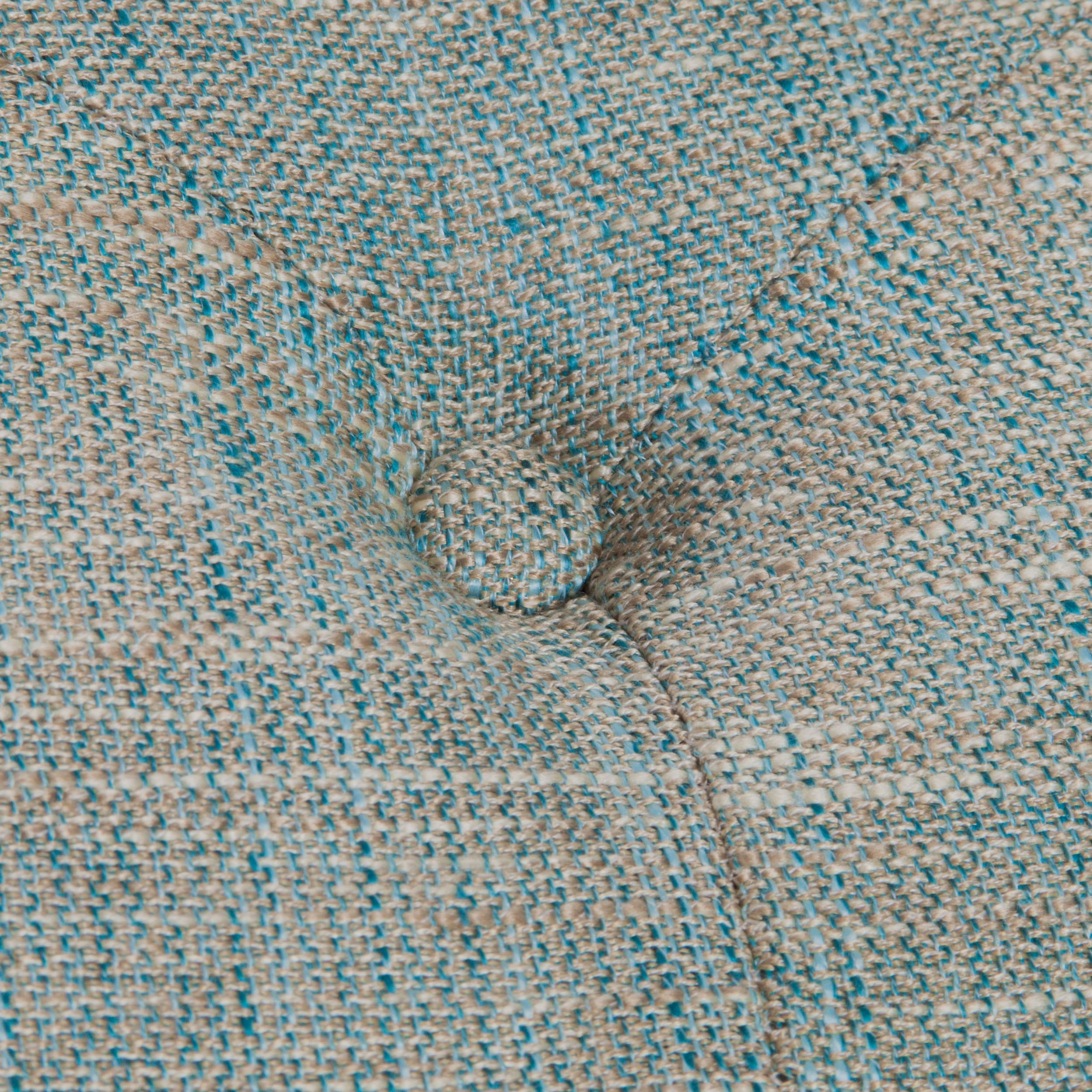 Parisian Tufted Fabric Square Ottoman Coffee Table