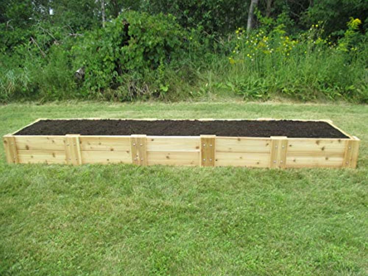 Infinite Cedar RB2x10x11 Cedar Raised Garden Bed, 2 ft. x 10 ft. x 11 in.
