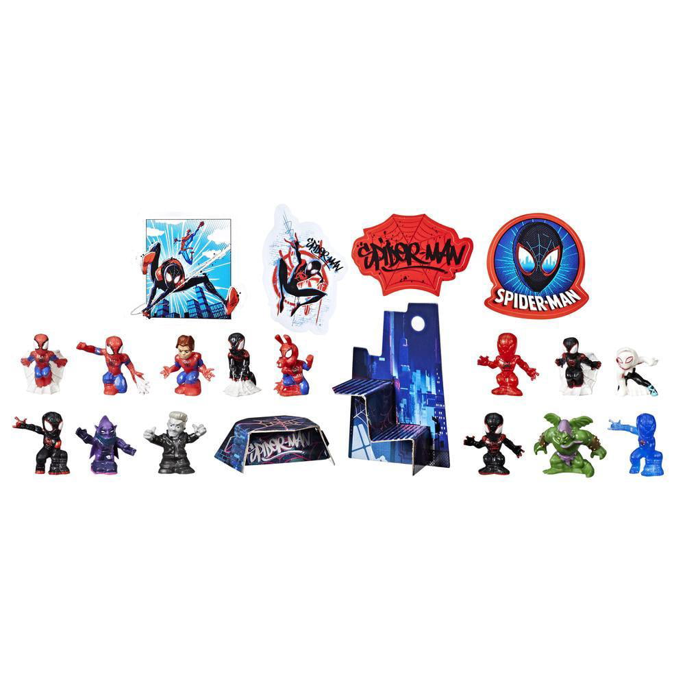 Marvel Spider-Man: Into the Spider-Verse Movie Countdown Action Figure Set， 20 Pieces