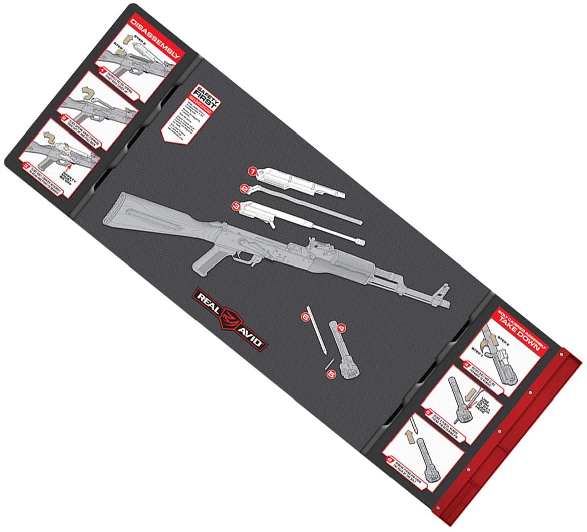 Real Avid 7.62 Smart Mat 7.62mm Shotgun Rifle Cleaning Mat, Red
