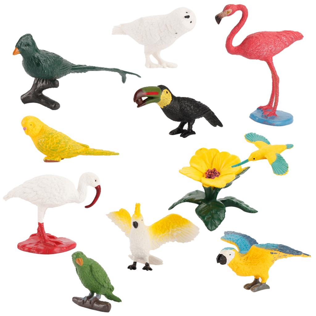 10pcs Toy Toys Toy Birds For Kids