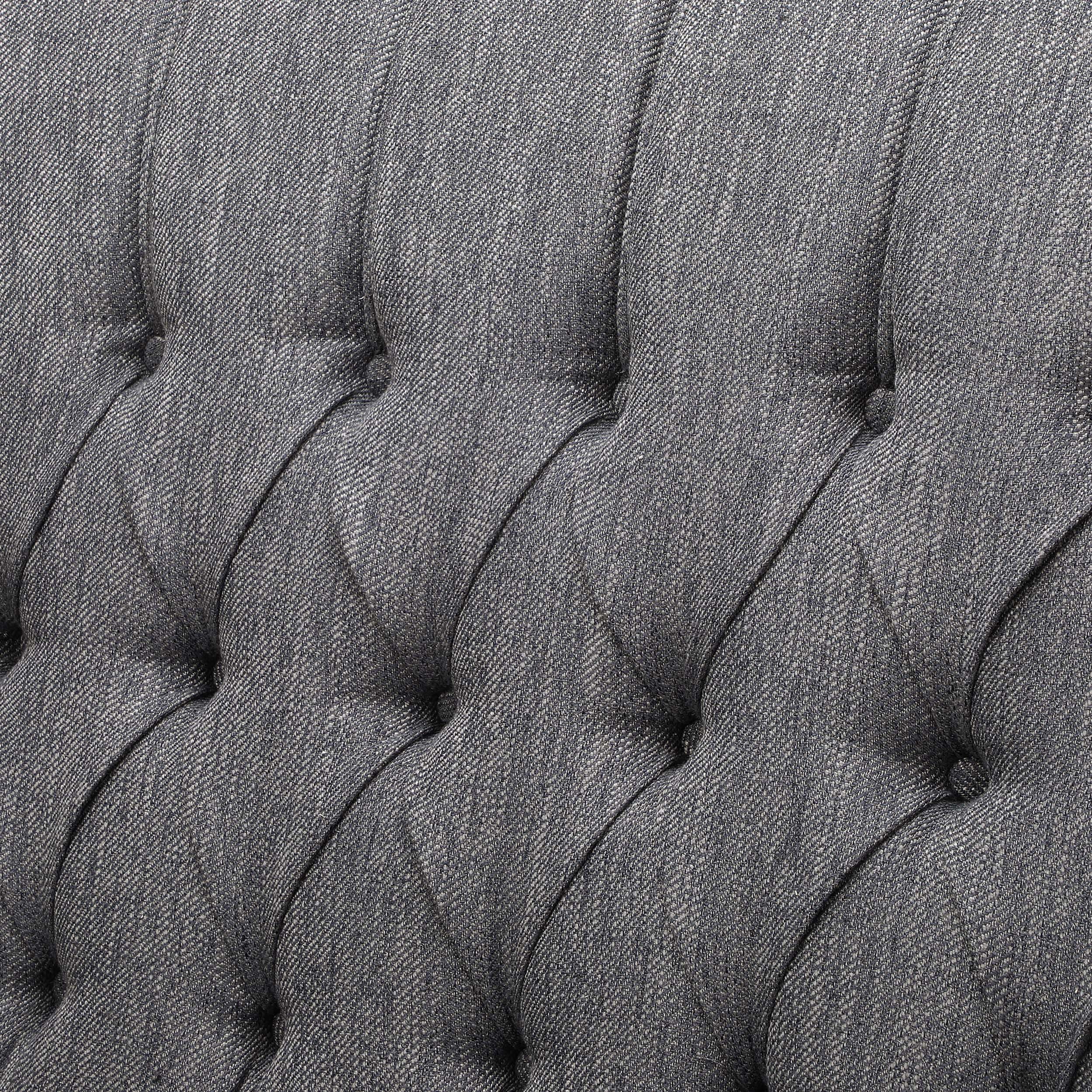 Salome Oversized Tufted Wingback Fabric Push Back Recliner