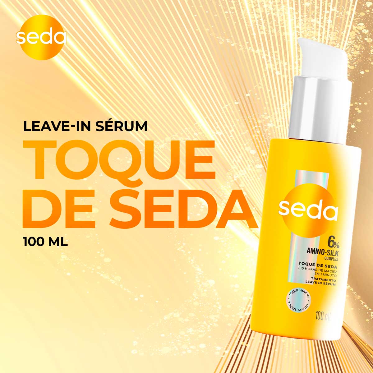 Leave-In Serum Tratamento Seda Toque de Seda 100ml Pump