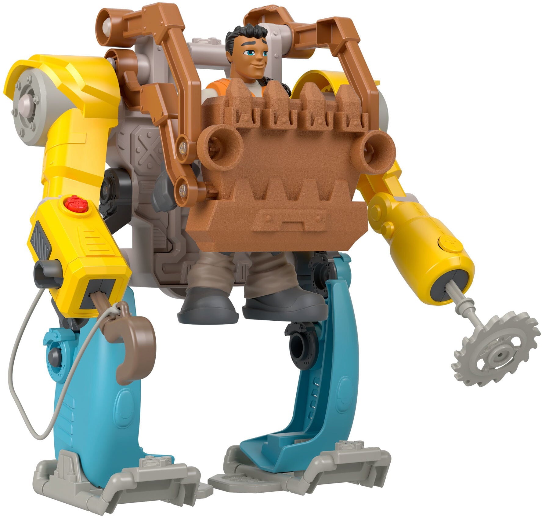 Fisher-Price Rescue Heroes Carlos Kitbash Figure and M.A.N.N.I.E. Mech Suit
