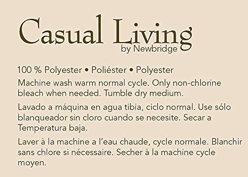 Newbridge Key West Tropical Palm Leaf Indoor/Outdoor Fabric Tablecloth, Blue and Green Floral Water, Stain, Fade and Mildew Resistant Fabric Tablecloth, 70 Round Zippered Umbrella Tablecloth