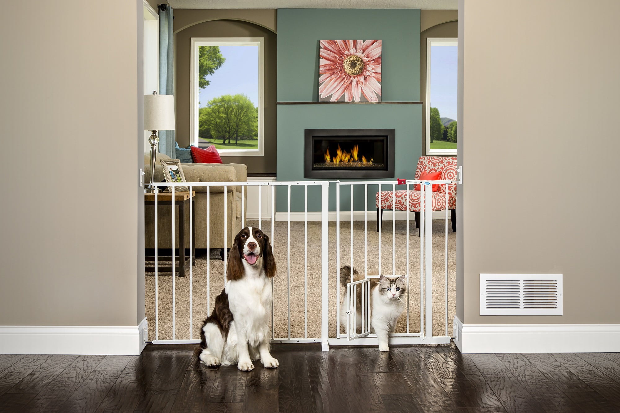 Carlson Pet Products Maxi Gate with Pet Door