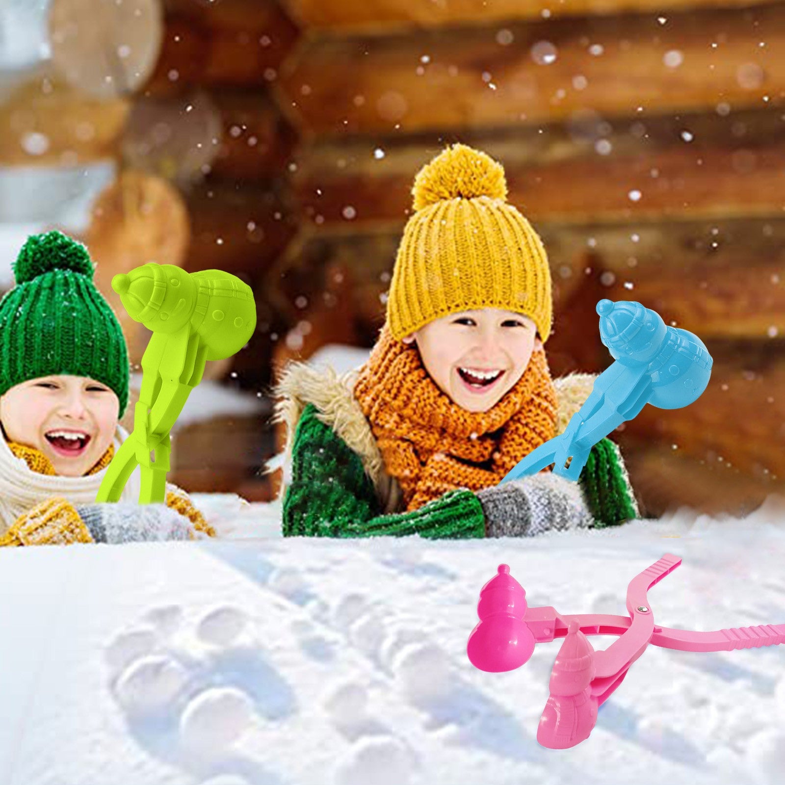 Fridja Snow Snowball Maker Clip Maker Animal Shaped Snow Sand Mold Tool Winter Kids