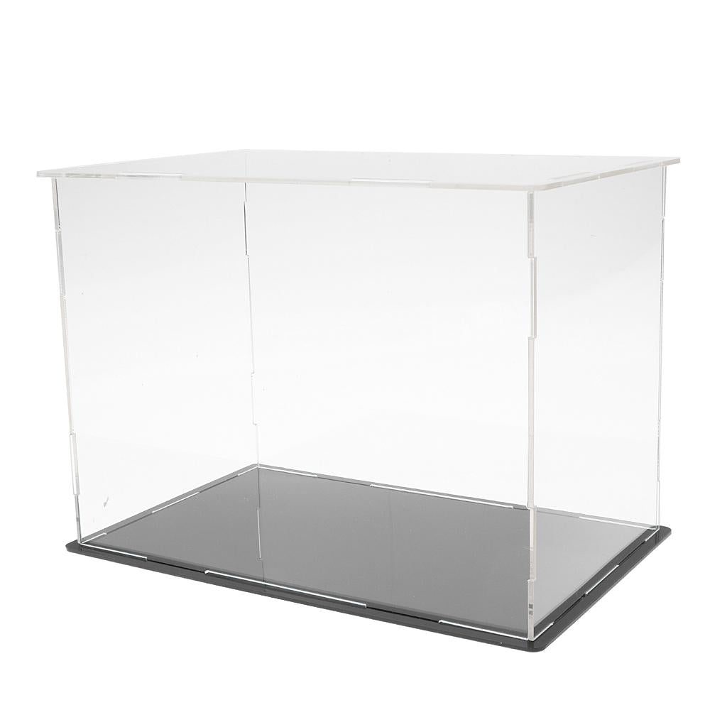 Clear Acrylic Display Case Box ( 7.87 x 4.72 x 5.90 inch ) With Base For Action Figures Vehicle Model Showcase Display Self-Assembly 20x12x15cm