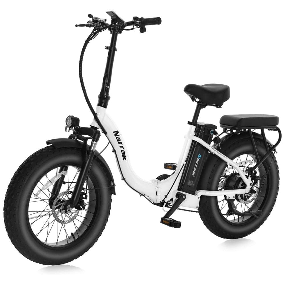 Bicicleta Elétrica Dobrável Narrak S129 Vermelho, Motor Traseiro 750W e Pico 1100W , Bateria 48V 13Ah 624Wh , Pneus Largos 20 x4