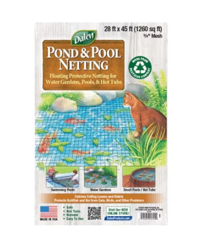 Dalen Pond and Pool Mesh Protective Netting， 28' x 45'