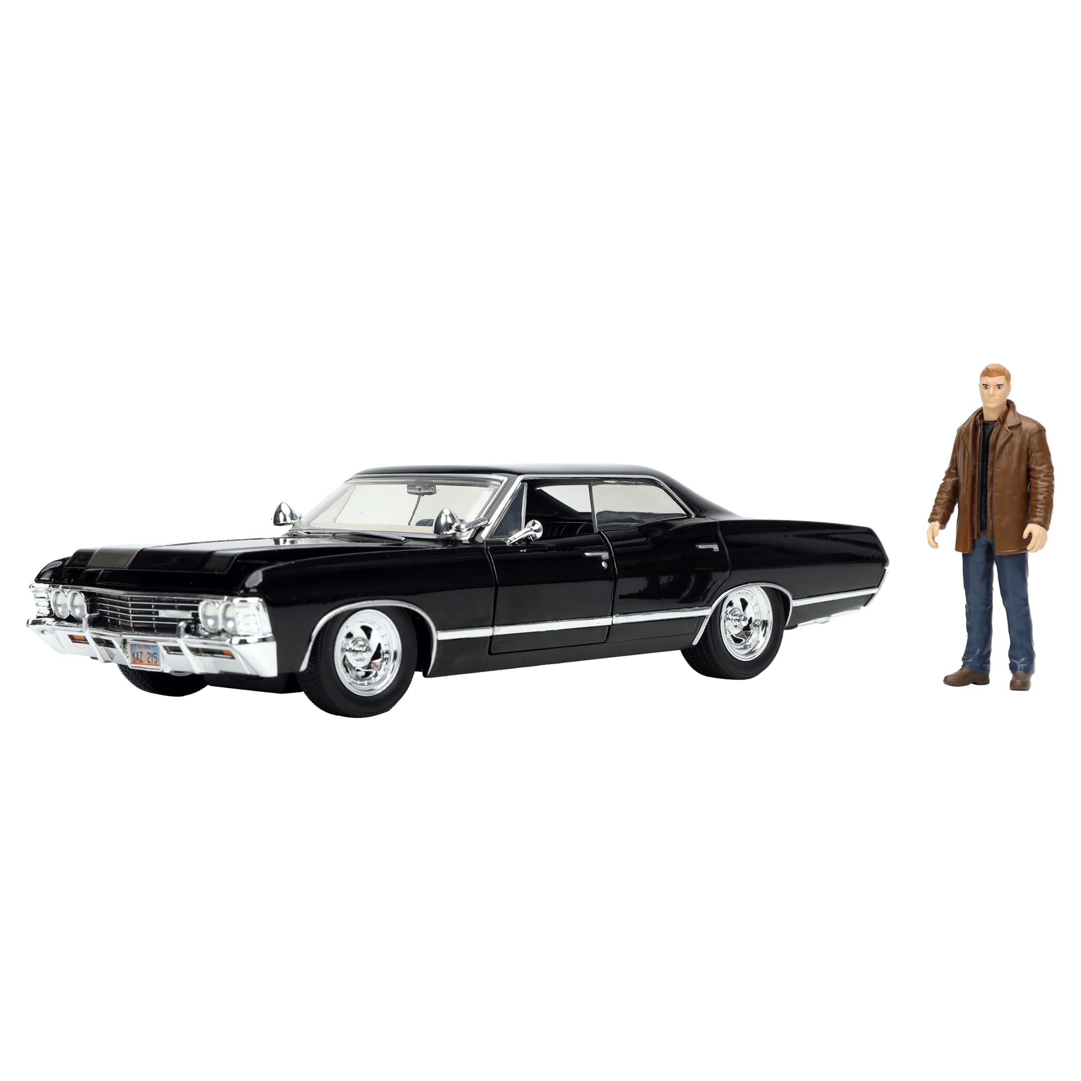 1:24 Hollywood Rides Chevy Impala With Supernatural Dean Winchester Figure