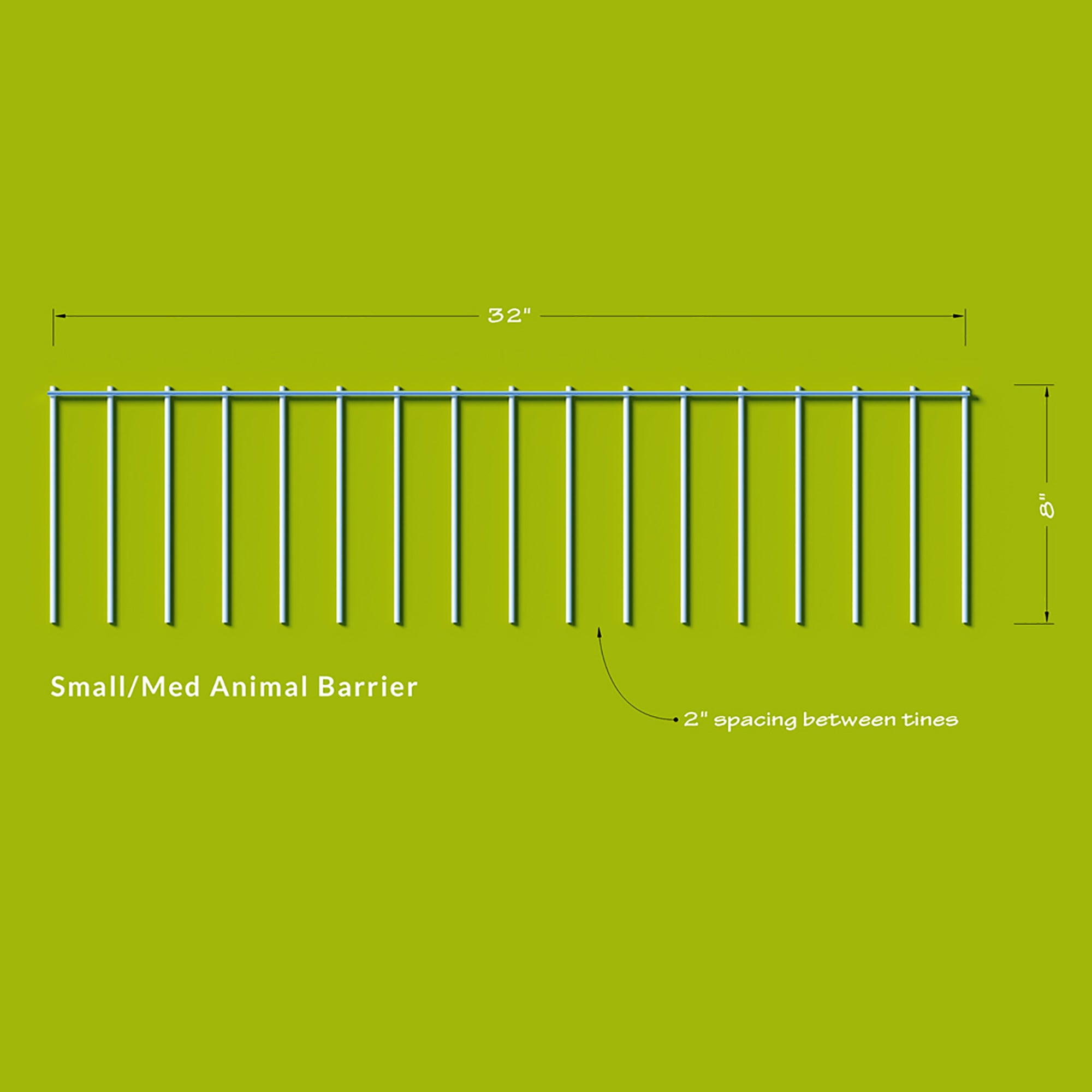 Dig Defence 25 Pack No-Dig Small/Medium Animal Barrier Fence 8" L x 32" W Galvanized Steel