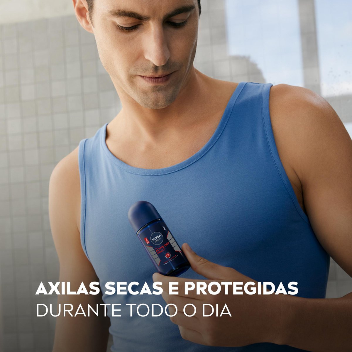 Desodorante Antitranspirante Roll-on NIVEA MEN Active Dry Impact 50ml