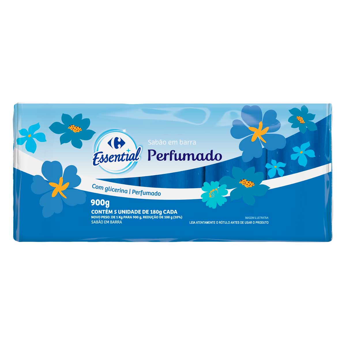 Sabao em Barra Carrefour Essential Perfumado 180g 5 Unidades