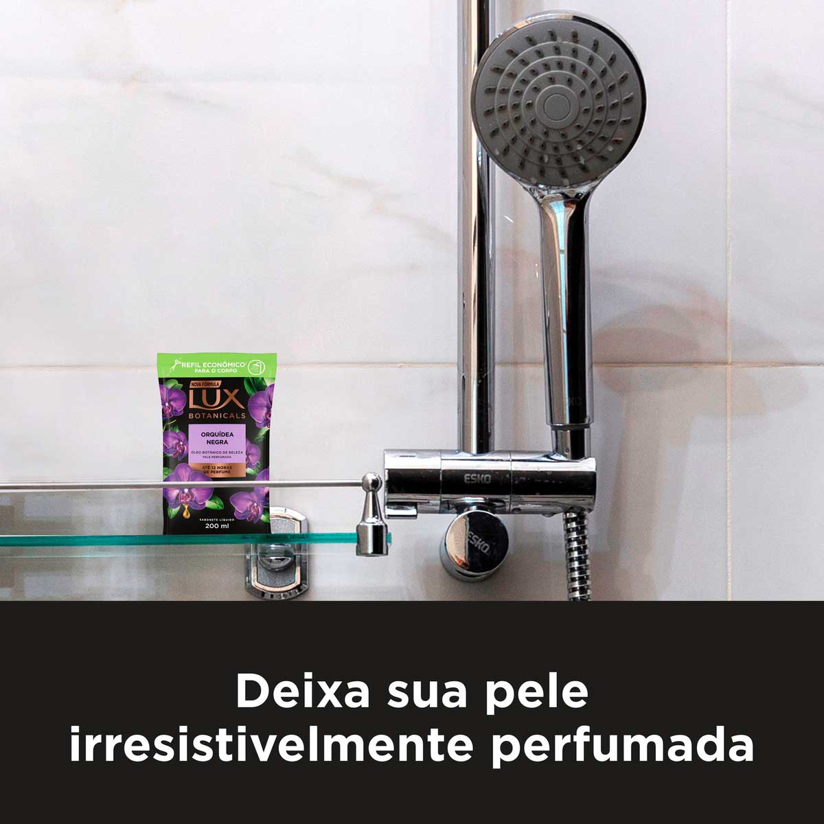 Sabonete Liquido Lux Botanicals Orquidea Negra 200ml Refil