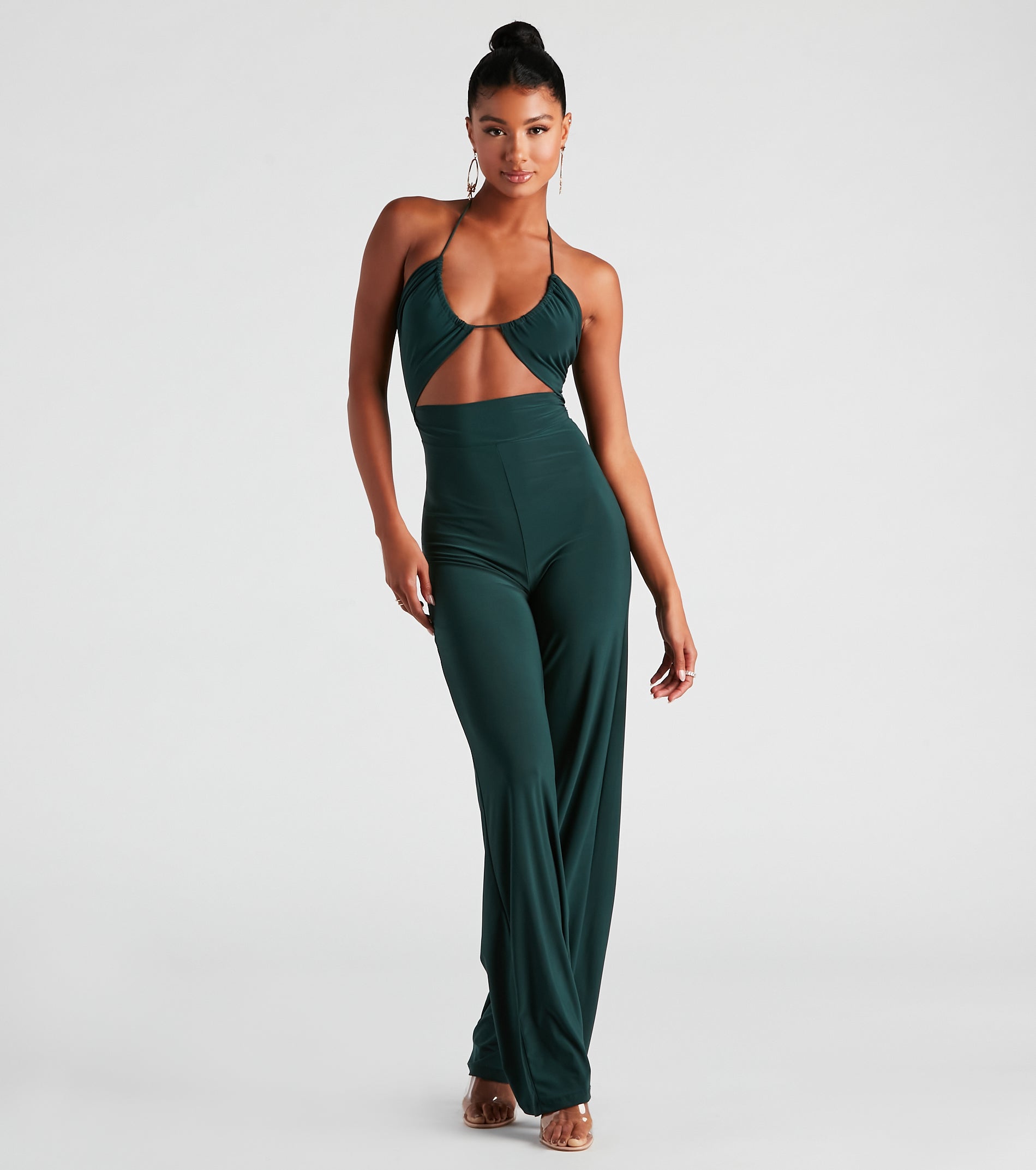 Sleek And Sultry Halter Jumpsuit