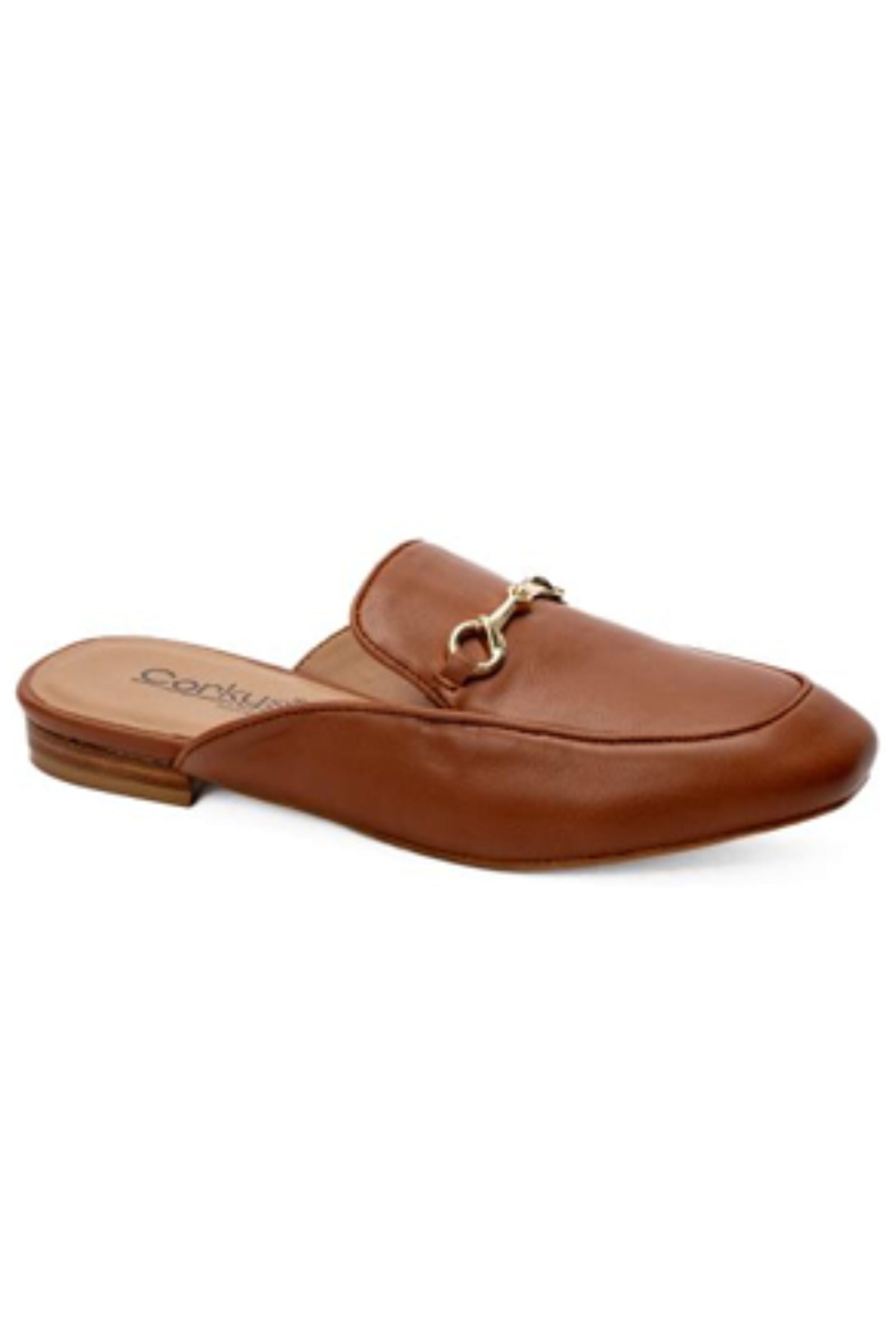 PRE-ORDER Corkys Cognac Gold Belt Slip On Mule shipping apx 4/30