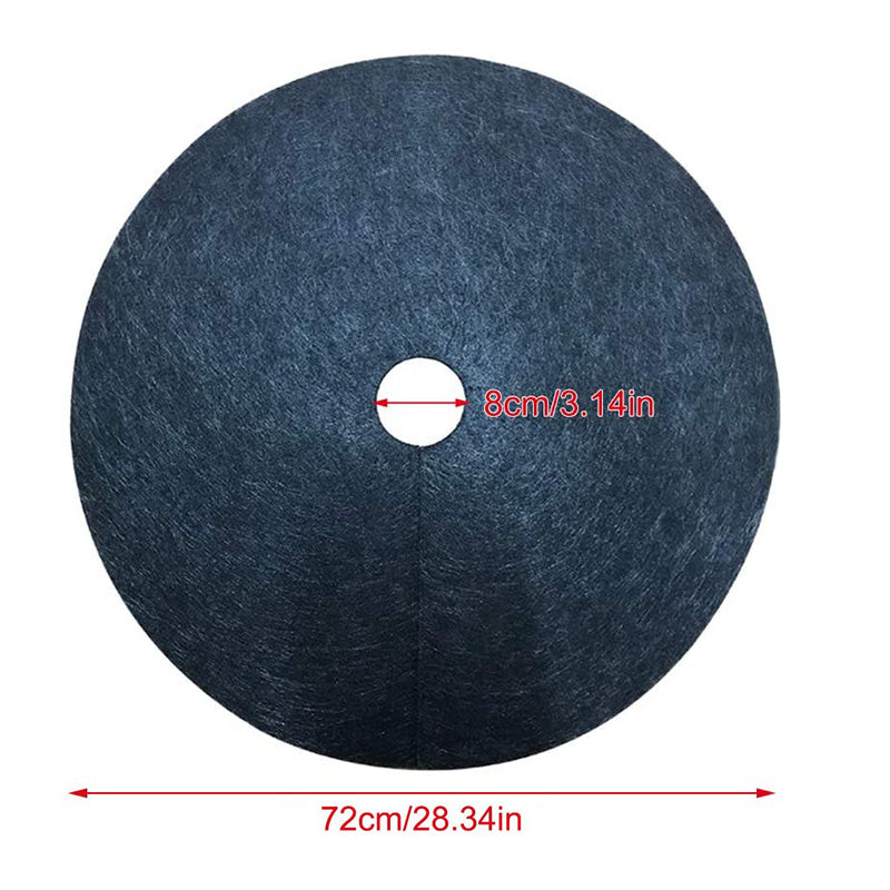 2Pcs Tree Weed Barrier Mat， 28 Inch Non-Woven Landscape Fabric Tree Ring Landscape for Indoor Outdoor Tree Edging Protection