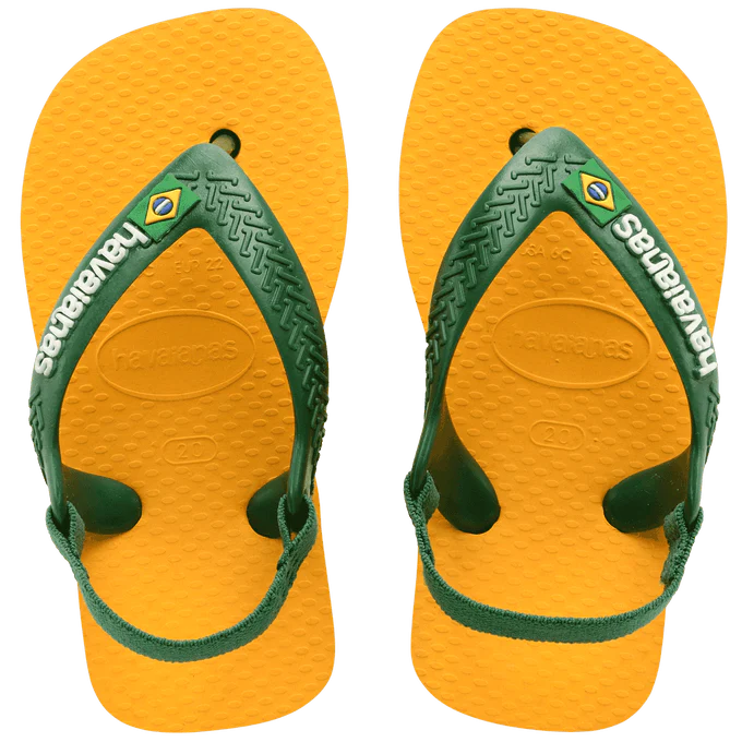 Chinelo Havaianas Baby Brasil Logo