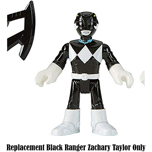Replacement Figure for Imaginext Power Rangers Playset CHH57 - Black Ranger and Blue Ranger ~ Replacement Black Ranger Zachary Taylor