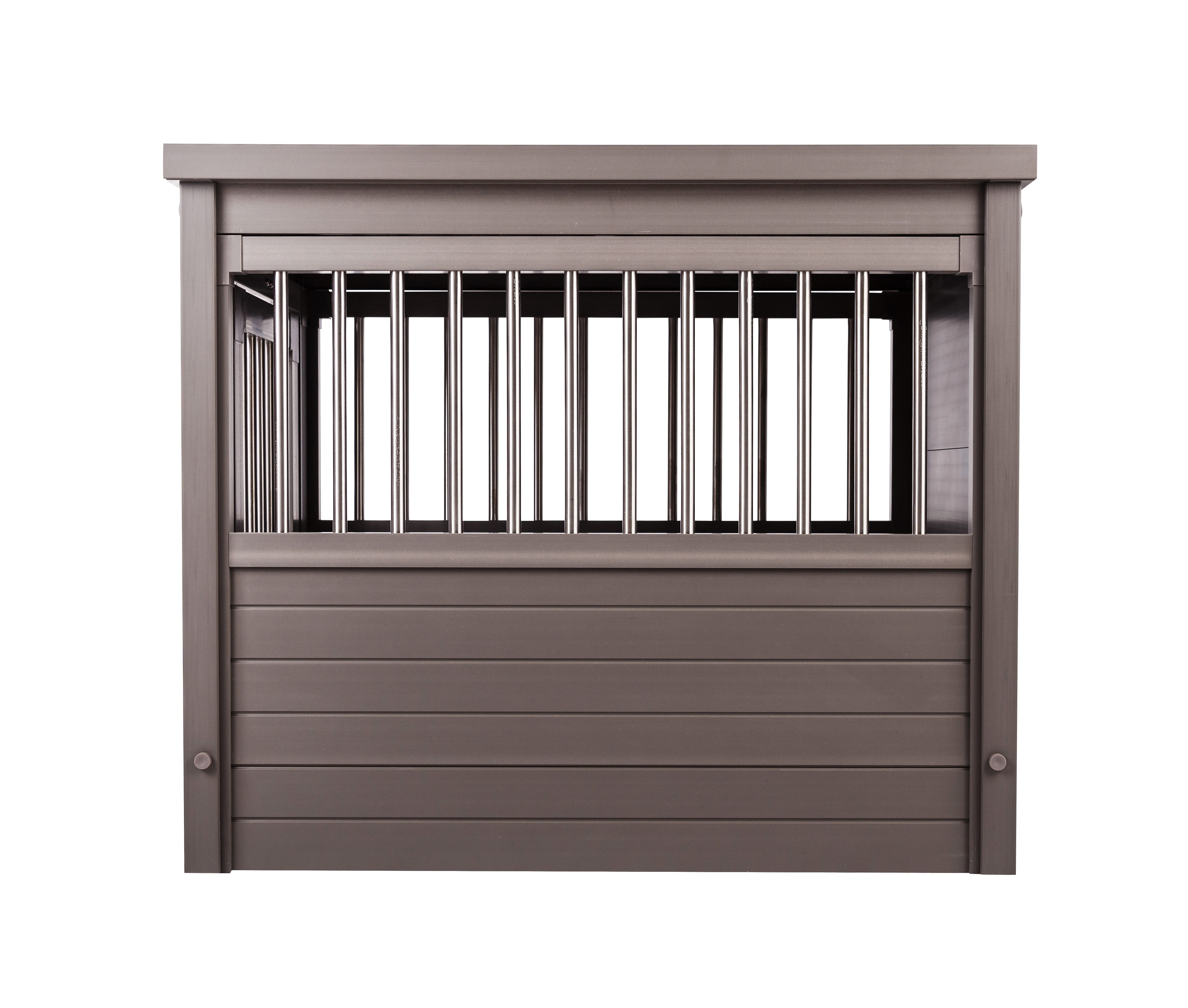 ECOFLEX Dog Crate End Table - Grey Medium