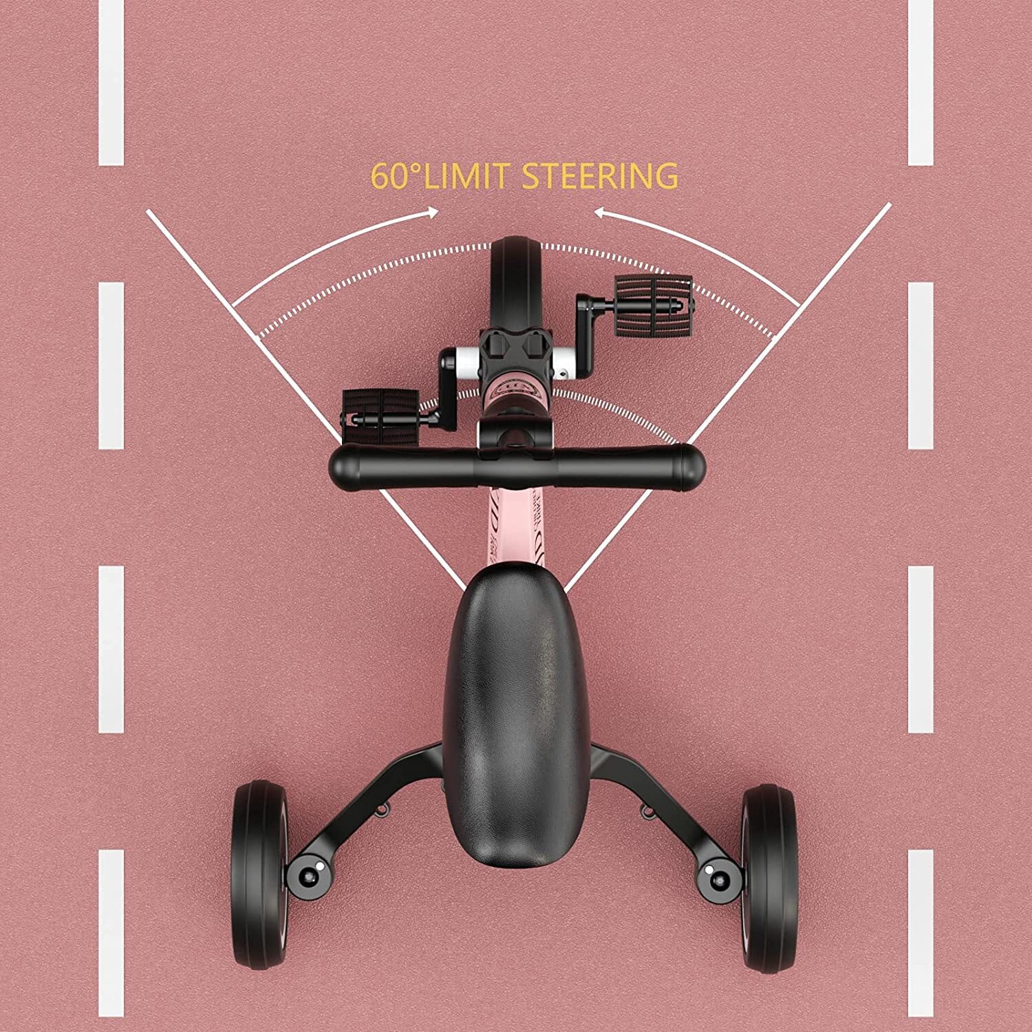 XJD 5 in 1 Toddler Tricycle for 1-5 Years Old Boys Girls， Kids Trike for Balance Training Bike Boys Girls