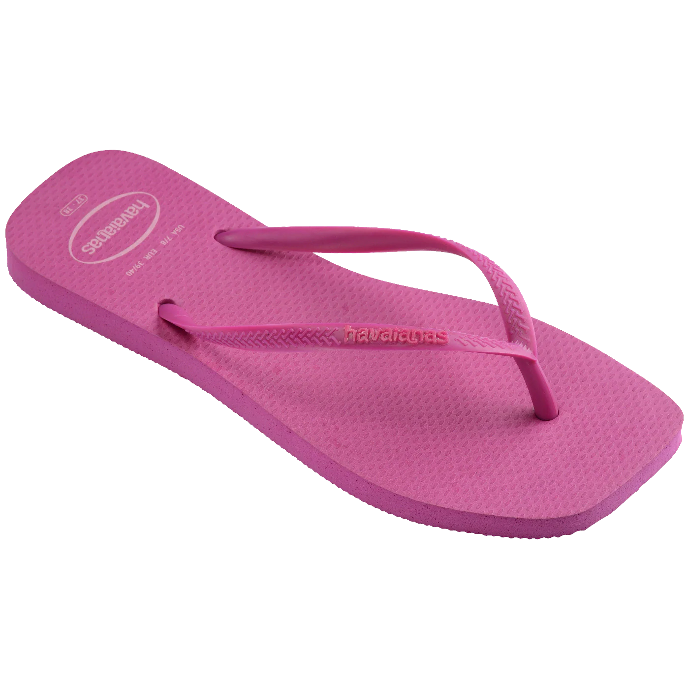 Chinelo Havaianas Slim Square Logo Pop Up