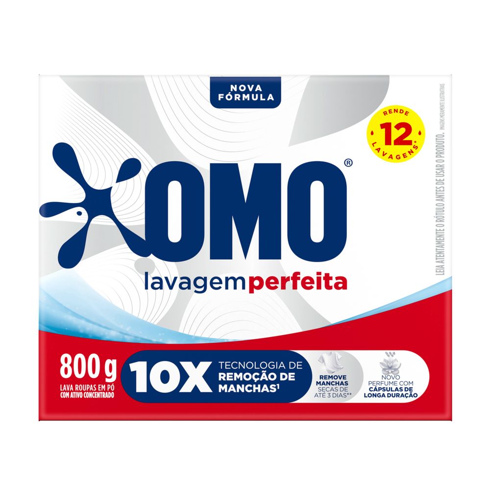 Sabao em Po Omo Lavagem Perfeita 800g