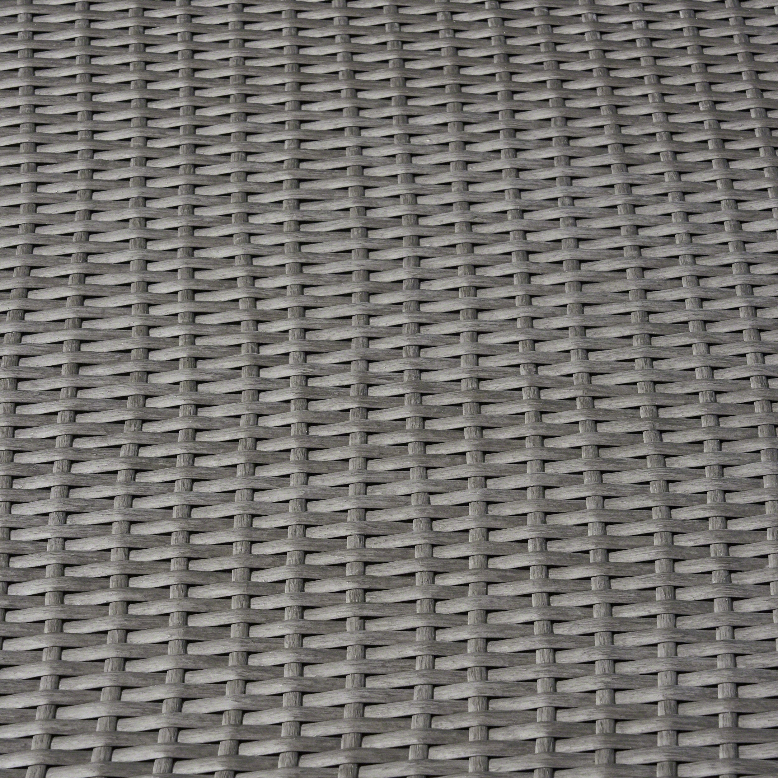 Sampa Outdoor Wicker Storage Ottoman, Gray