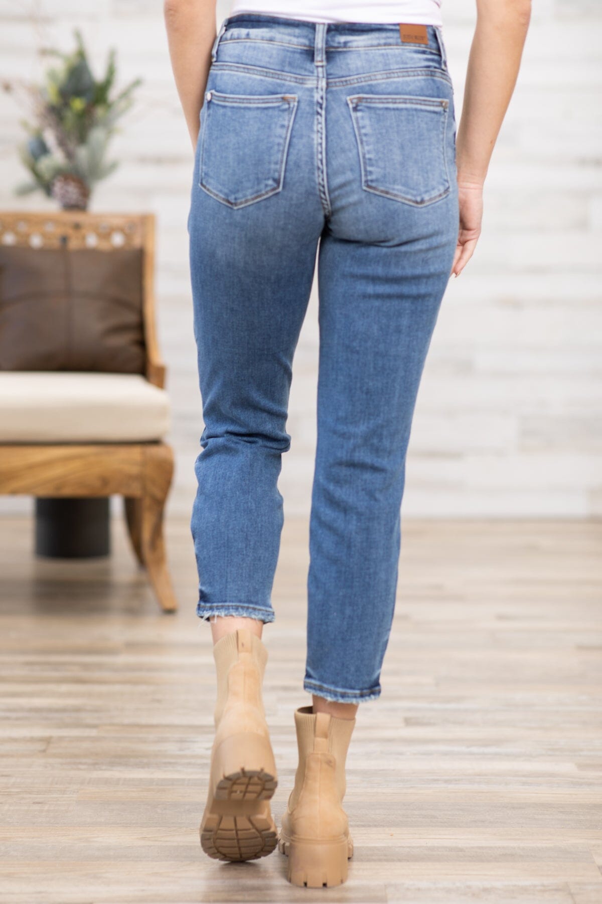 Judy Blue Non Distressed Boyfriend Jeans