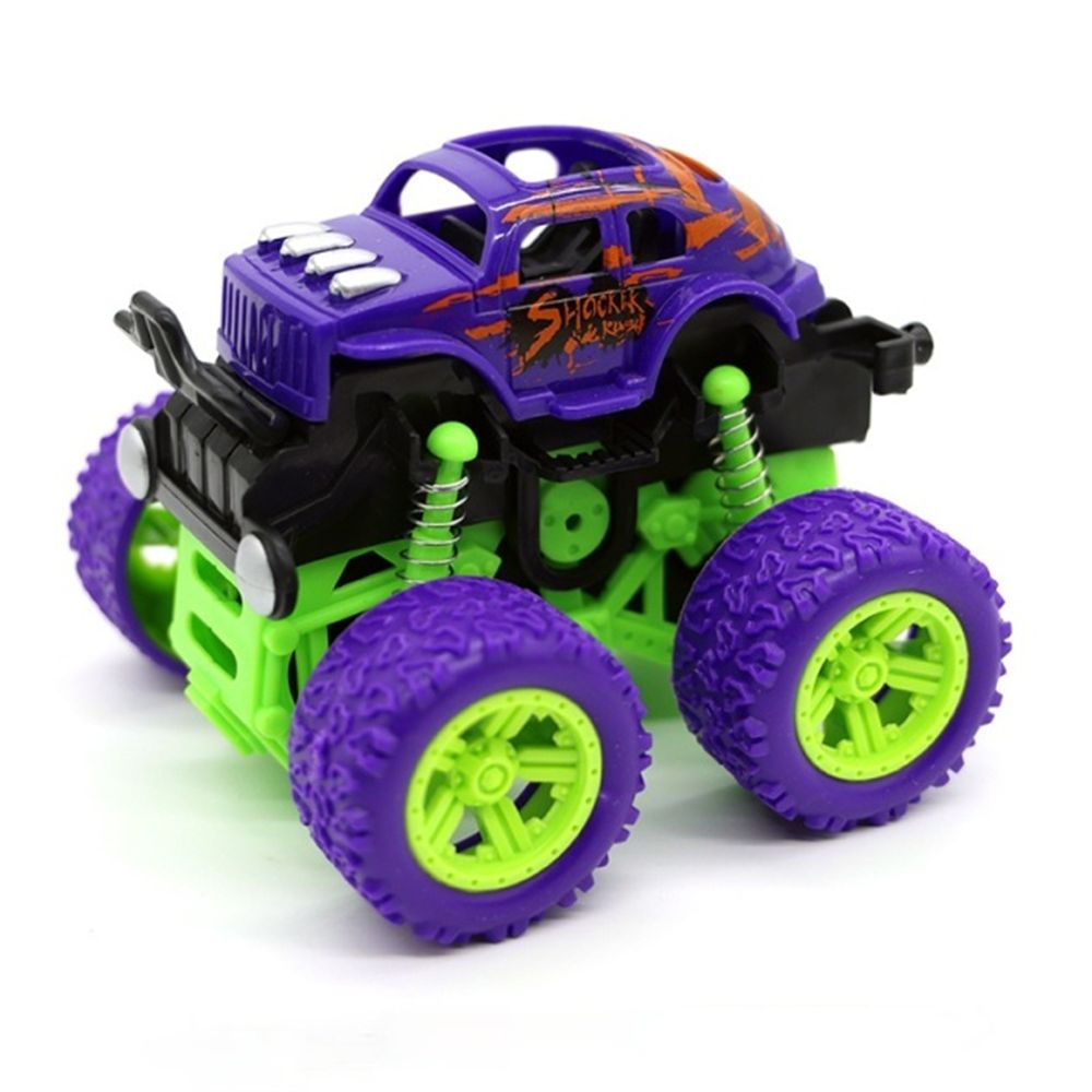 Car Model 4 Wheels Racing Game Dinosaur Off-road Vehicle Police Car Inertia Car Toy Toy Vehicles Pullback Car Action Figure PURPLE