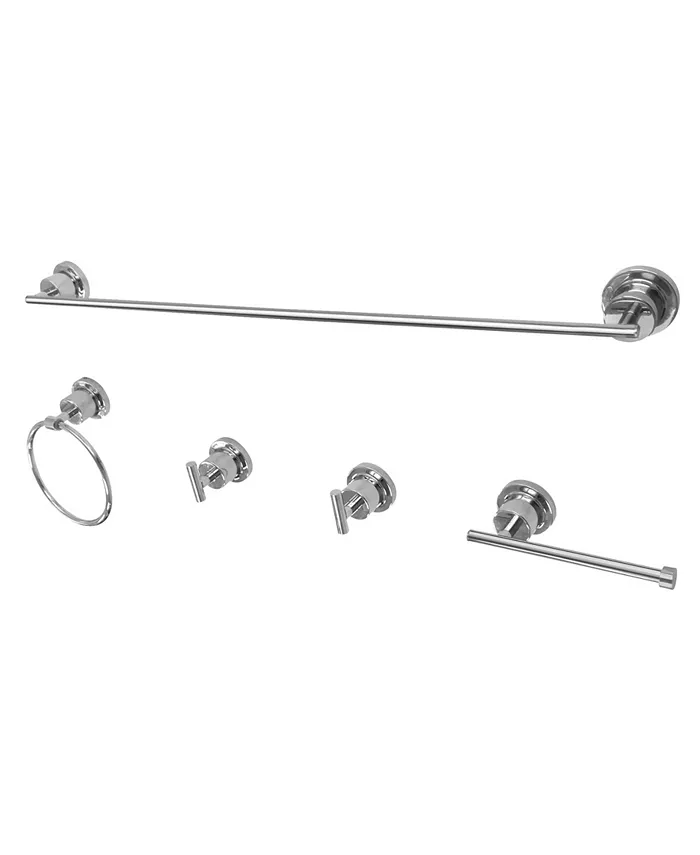 Kingston Brass 5-Pc. Bathroom Accessory Set in Polished Chrome
