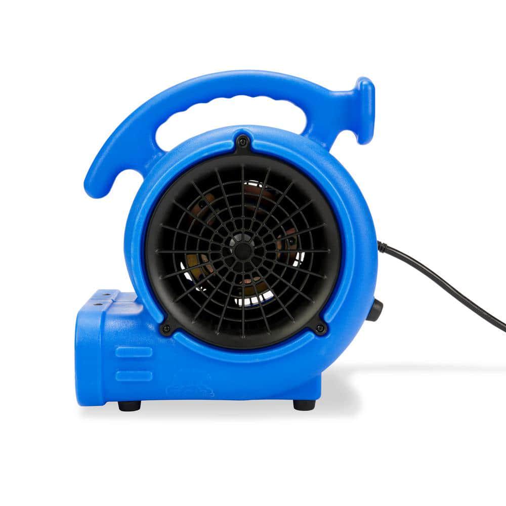 BAir VP20 15 HP Air Mover for Water Damage Restoration Carpet Dryer Floor Blower Fan Home and Plumbing Use in Blue