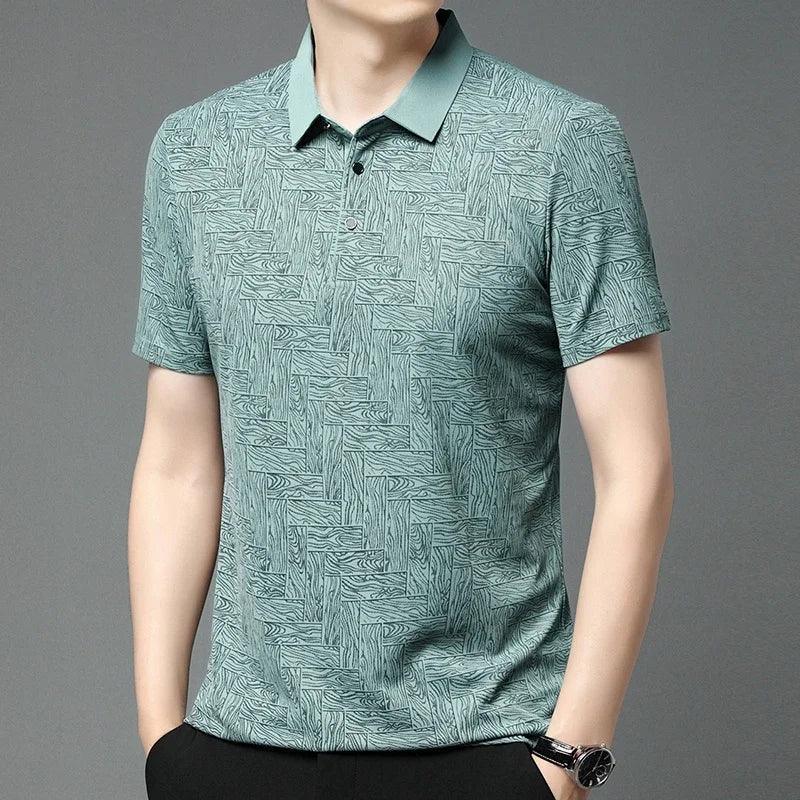 [COMPRE 1 E LEVE 2] Camisa Polo Lorenzo™ em Popelina de Algodão Texturizada / Conforto e Estilo para o Homem Exigente!