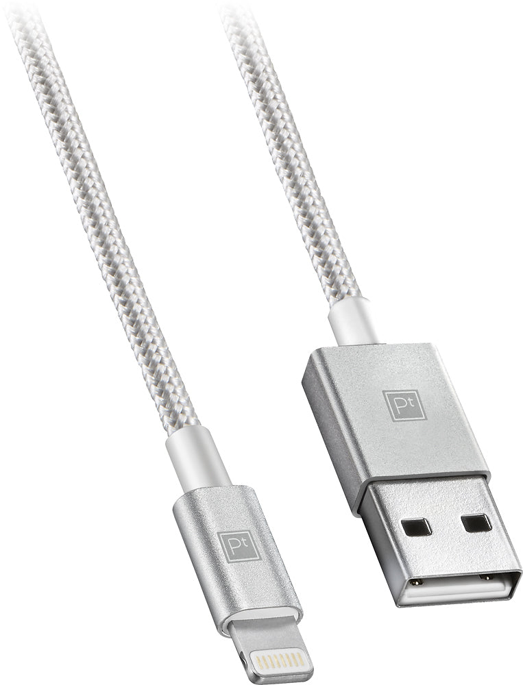 Platinum PT-MA10SC 10' braided Lightning Silver