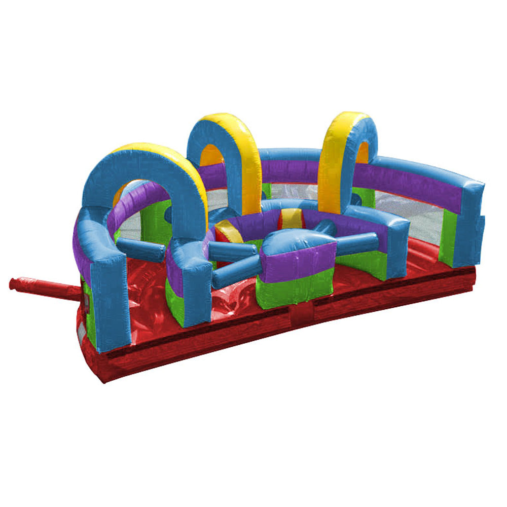 TentandTable 30' Commercial Inflatable Obstacle Course， Retro U-turn