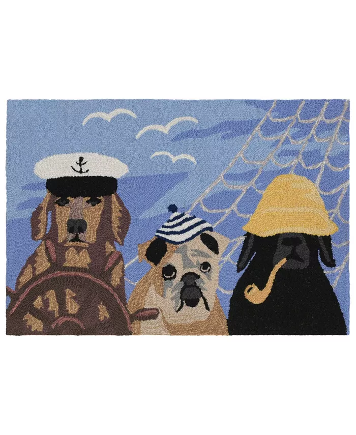 Liora Manne' Frontporch Arrf Ye Mateys Ocean 1'8