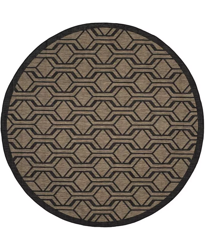 Safavieh Courtyard Brown and Black 6'7
