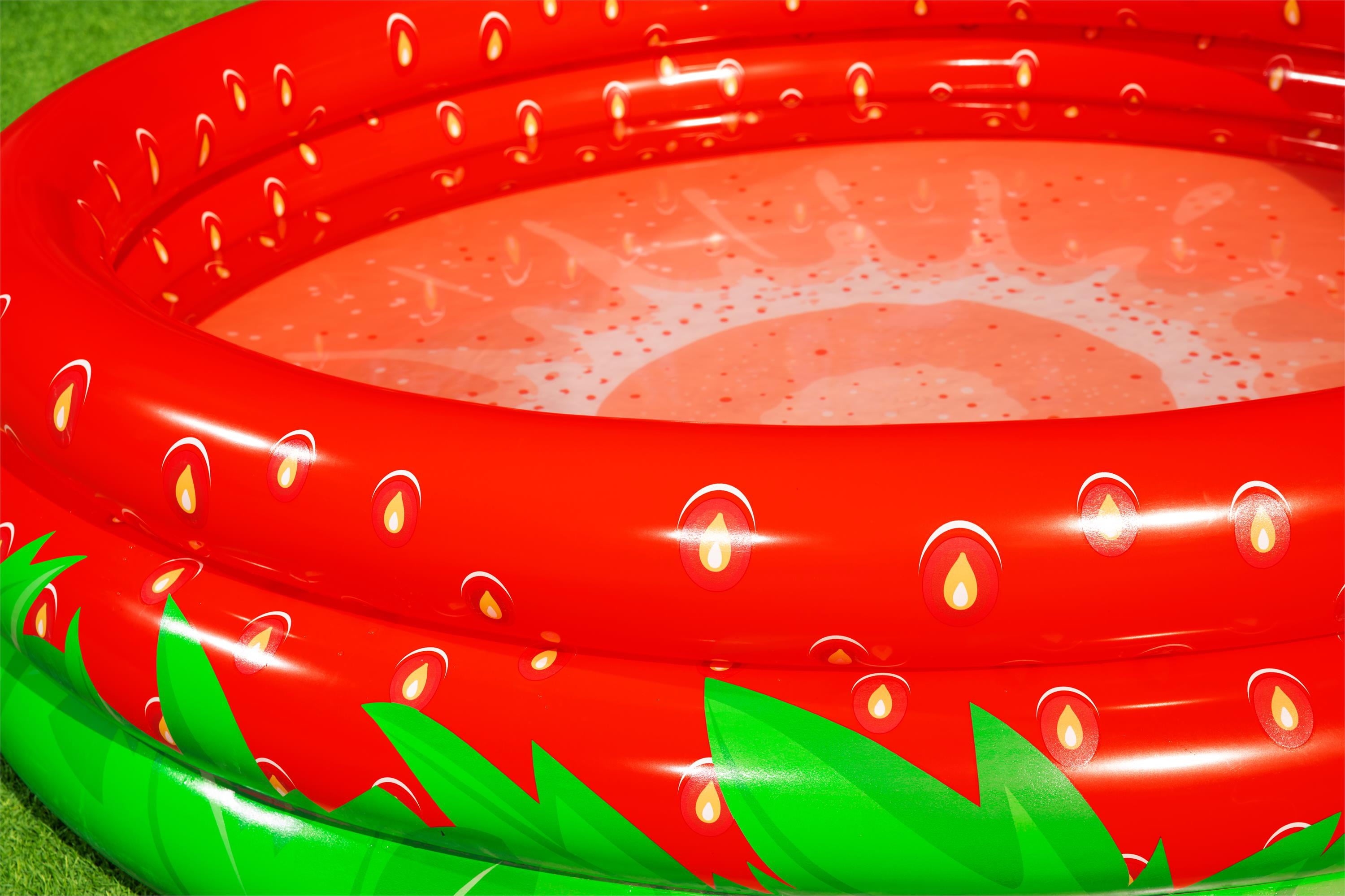 H2OGO! Sweet Strawberry Round Above-Ground Inflatable Play Pool