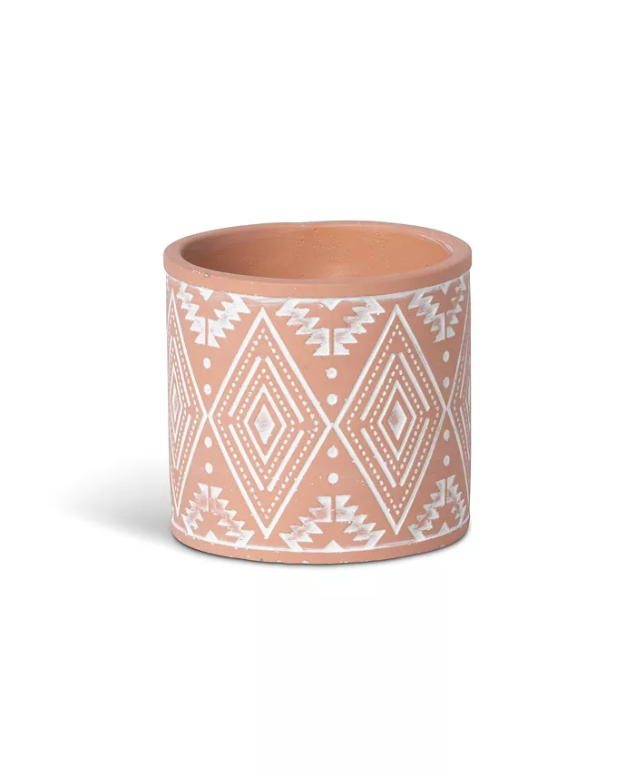 Park Hill Collection Navajo Pattern Terra Cotta Pot
