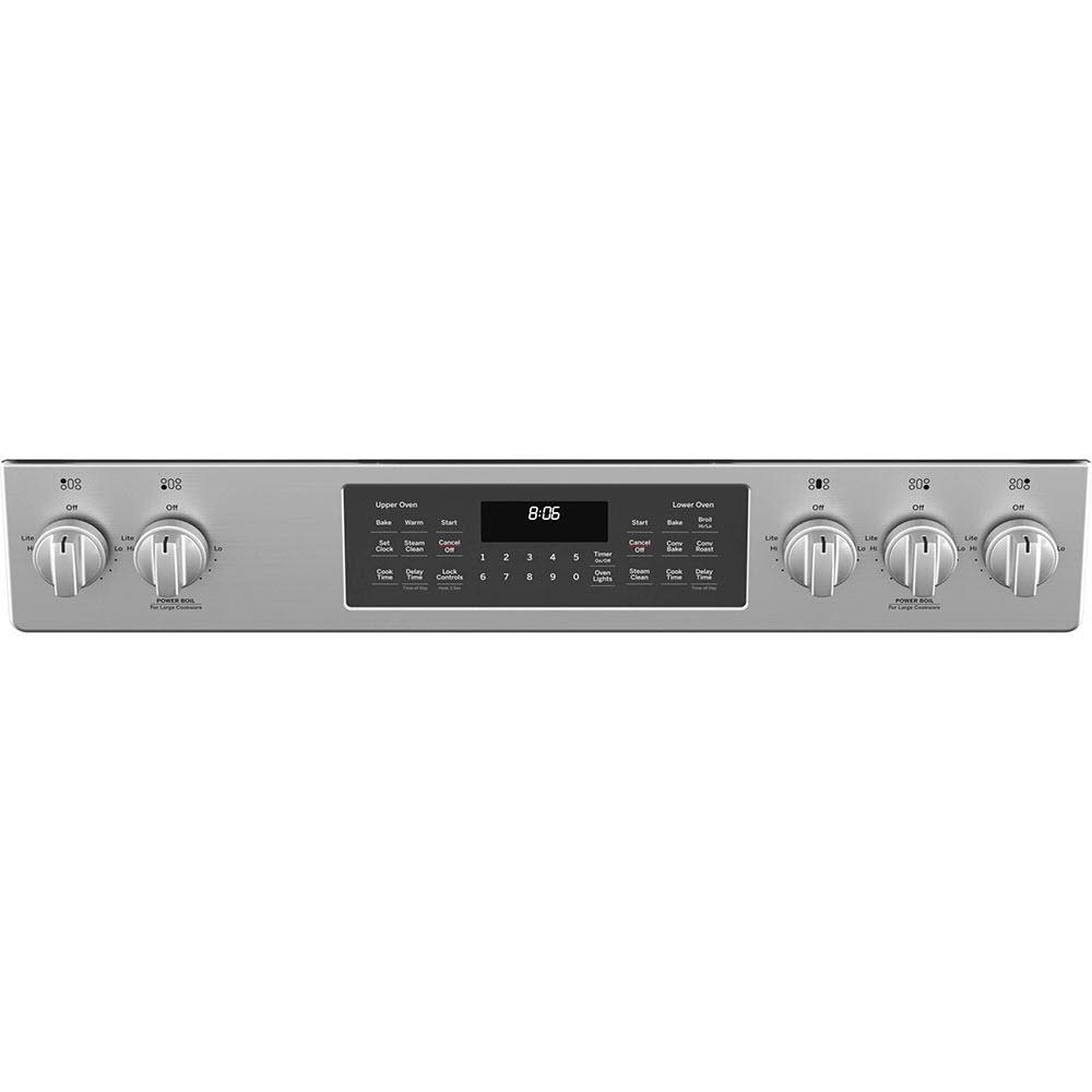 GE 30-inch Slide-in Gas Range with True European Convection Technology JCGSS86SPSS