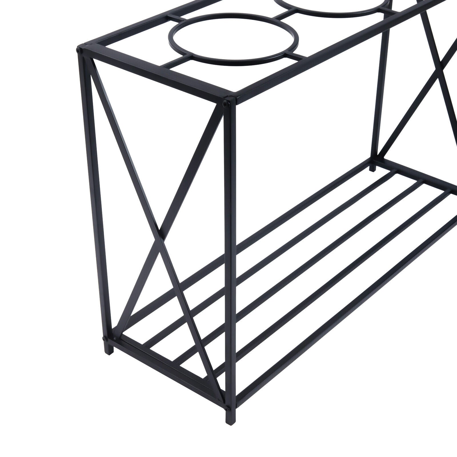 Indoor Outdoor Plant Stand Metal Plant Display Rack Garden Flower Pot Holder