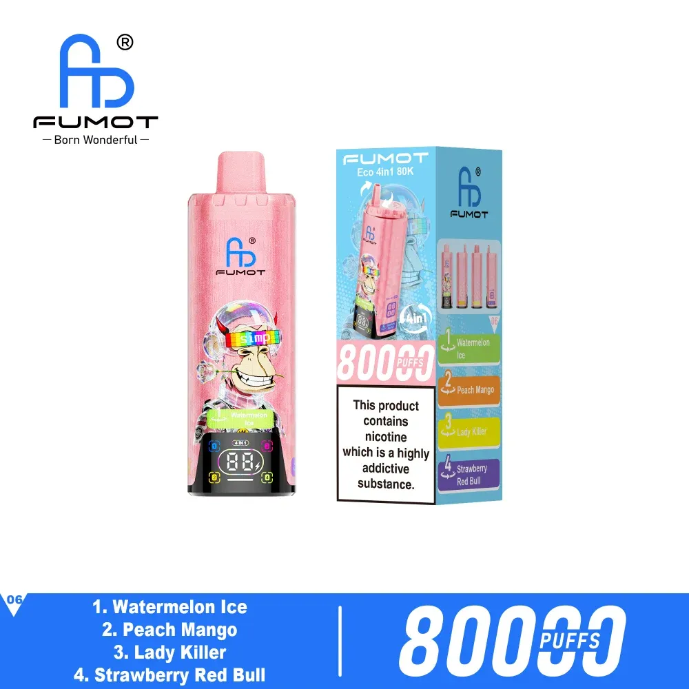🔥 Fumot Eco 4-in-1 80K Puffs 💨Four Flavours. One Device Disposable Vape