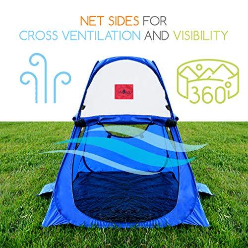 Pop Up Dog Tent Outdoor Camping Large Doggy UV Sun Shelter for Shade and Weather Protection - Perfect for Yard， Beach and Outdoors!