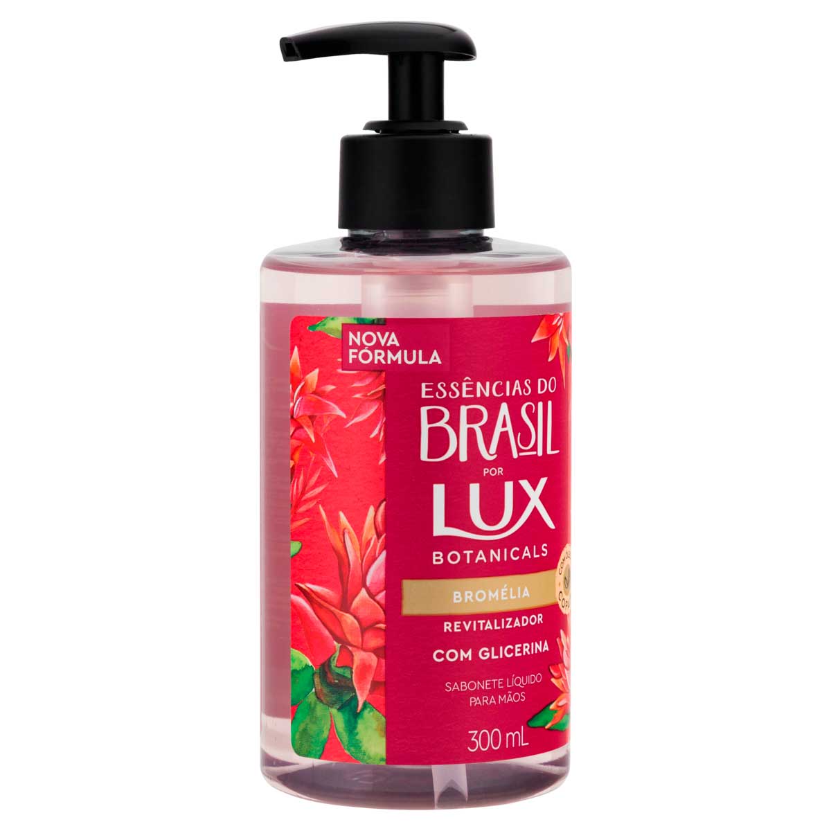 Sabonete Liquido de Glicerina para as Maos Bromelia Lux Botanicals Essencias do Brasil 300ml